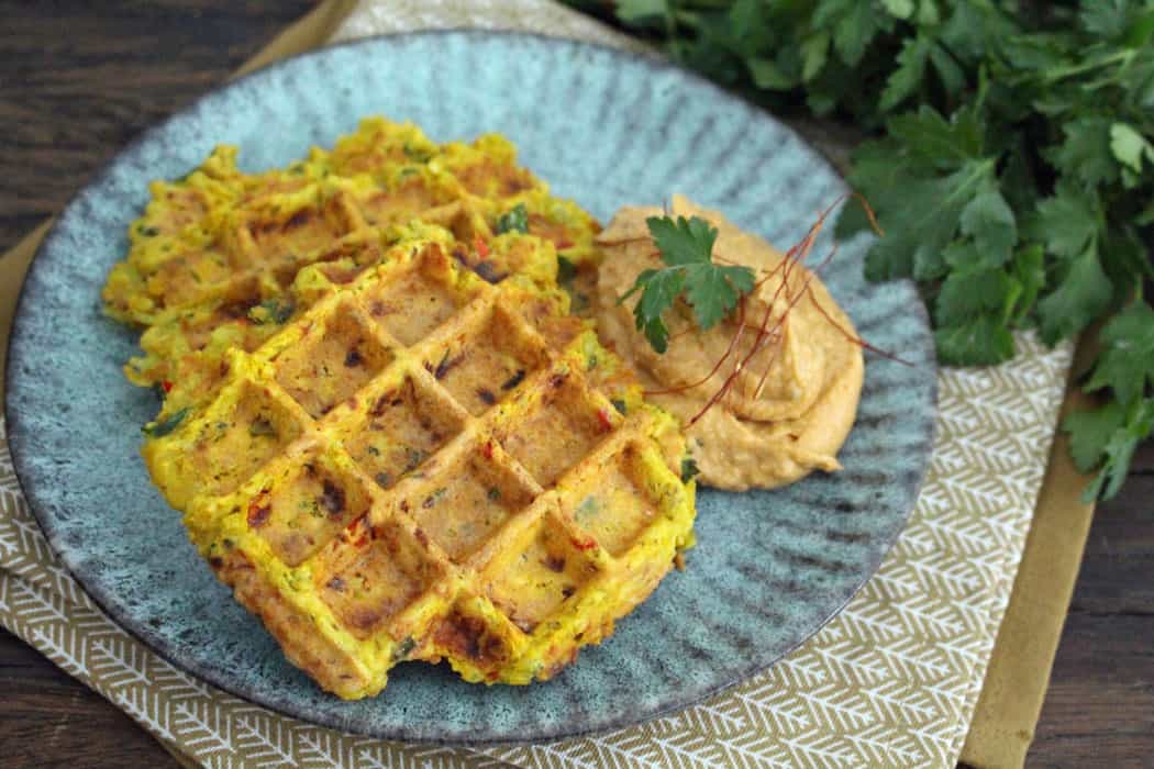 Zuckerfrei | 92 Orientalische Linsenwaffeln mit Hummus01 5